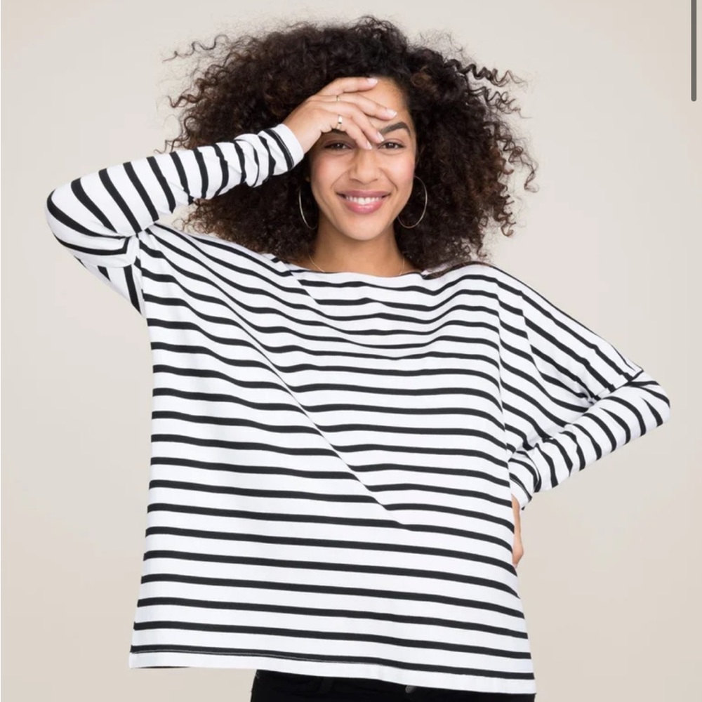 Hatch Maternity Striped Longsleeve Tee